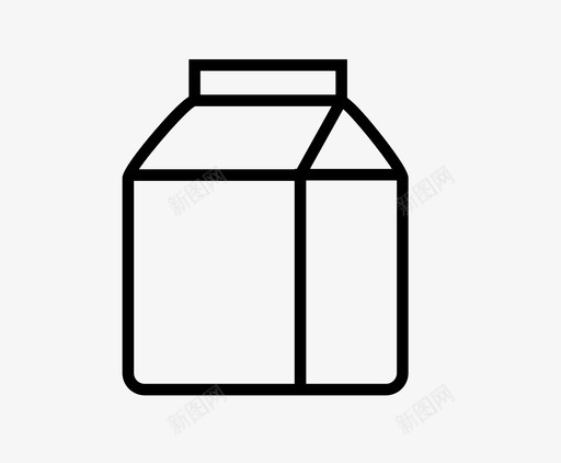 纸箱奶制品牛奶图标svg_新图网 https://ixintu.com 咖啡时间第一阶段 奶制品 小纸箱 牛奶 牛奶纸箱 纸 纸箱