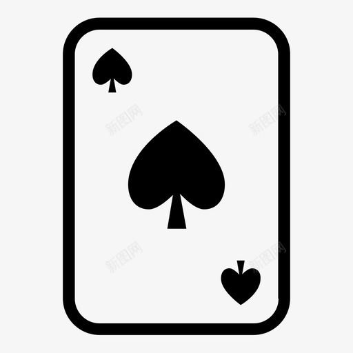 扑克牌麻子赌博图标svg_新图网 https://ixintu.com 扑克牌 纸牌 赌博 赌场 麻子 黑桃