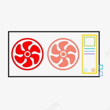 空调电冷却器壁挂式机组图标图标