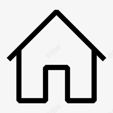 木屋住宅房地产图标图标