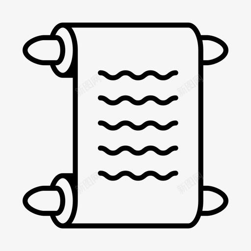 手稿卷轴纸张图标svg_新图网 https://ixintu.com 信件 博物馆 卷轴 古董 手稿 文本 旧 旧时尚 时尚 纸张