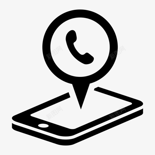 手机通话拨号来电图标svg_新图网 https://ixintu.com 手机 手机通话 拨出 拨号 服务 来电 电话 资料 通知 通话