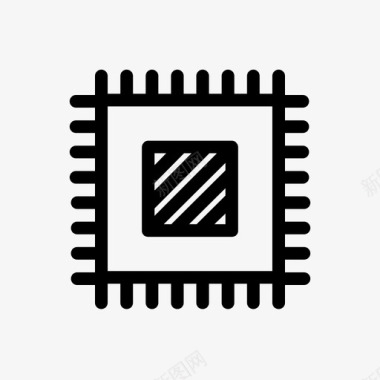 微晶片科技半导体图标图标