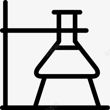 化学实验室烧杯锥形烧瓶图标图标