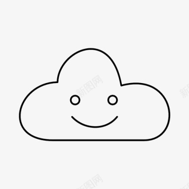 云面部表情情绪图标图标