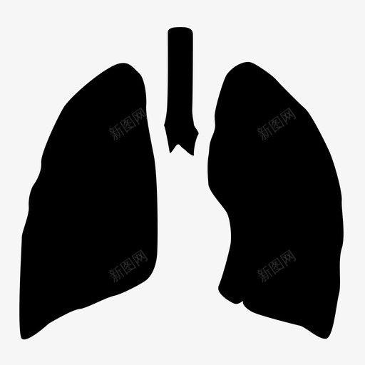 肺解剖学生物学图标svg_新图网 https://ixintu.com 人体 器官 生物学 肺 肺系统 解剖学 身体部分