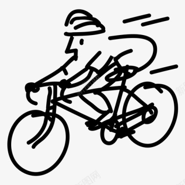自行车手自行车快速图标图标