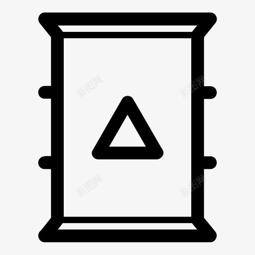 桶警告三角形图标svg_新图网 https://ixintu.com 三角形 危险 危险废物 有毒 桶 油桶 爆炸物 装配 警告 钢桶