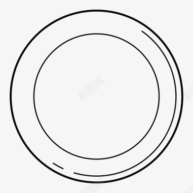 盘子餐具副厨师长图标图标