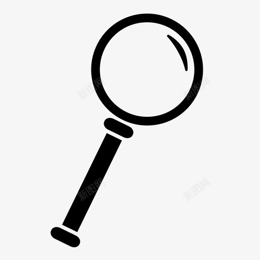 放大镜缩放视图图标svg_新图网 https://ixintu.com 定位 工具 搜索 放大 放大镜 查询 缩放 观察镜 视图