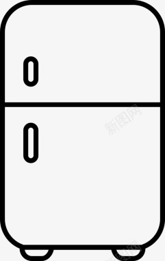 冰箱电器冷藏箱图标图标