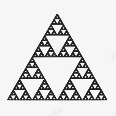 sierpinski三角sierpinskis三角形重复图案图标图标