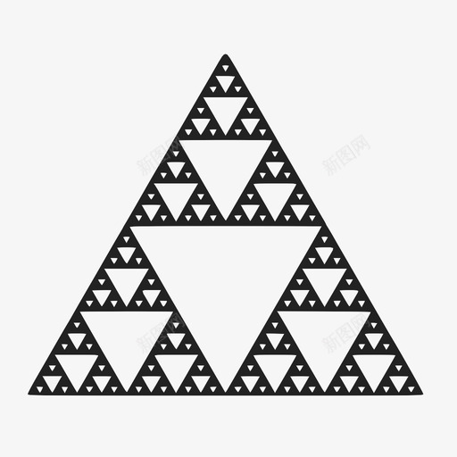 sierpinski三角sierpinskis三角形重复图案图标svg_新图网 https://ixintu.com sierpinskis三角形 sierpinski三角 几何图案 几何设计 分形 物体 重复图案