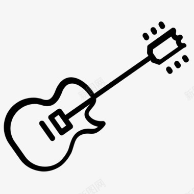 吉他乐队乐器图标图标