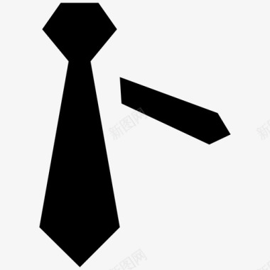 领带温莎正式图标图标