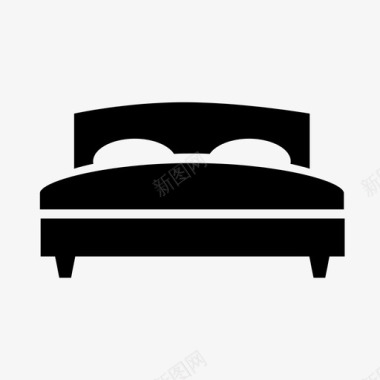 床睡眠时间睡眠图标图标