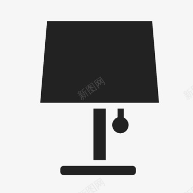 客厅黑灯家具照明工具图标图标