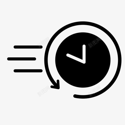 时间慢时间表图标svg_新图网 https://ixintu.com 代 倒带 小时 快 慢 时间 时间表 生活 过去