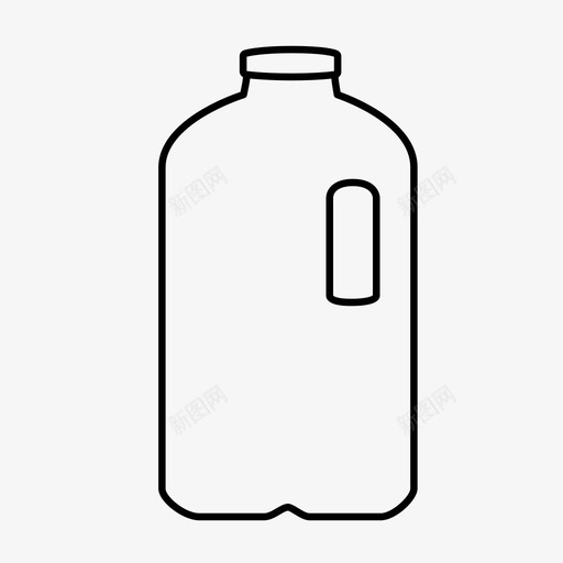 洗涤剂塑料瓶废物回收利用图标svg_新图网 https://ixintu.com 废物回收利用 洗涤剂塑料瓶
