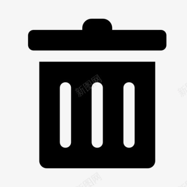 垃圾桶废纸篓垃圾图标图标