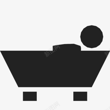 洗澡浴缸放松图标图标