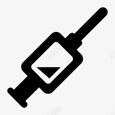 注射器疫苗接种休闲药物图标图标