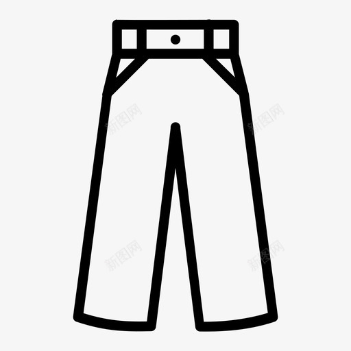 男士牛仔裤衣服和鞋子图标svg_新图网 https://ixintu.com 男士牛仔裤 衣服和鞋子