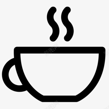 杯子茶杯热的图标图标