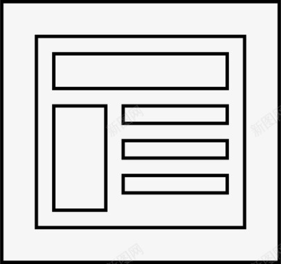 新闻版面图标图标