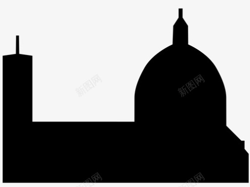 佛罗伦萨大教堂教堂穹顶图标图标