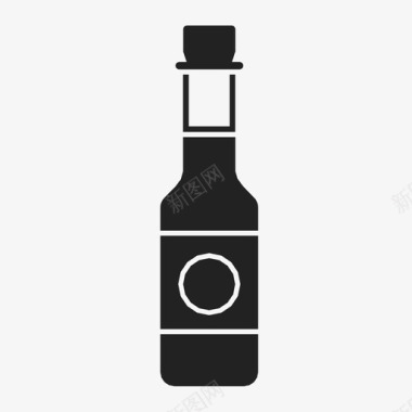 酱汁瓶调味品辣酱图标图标