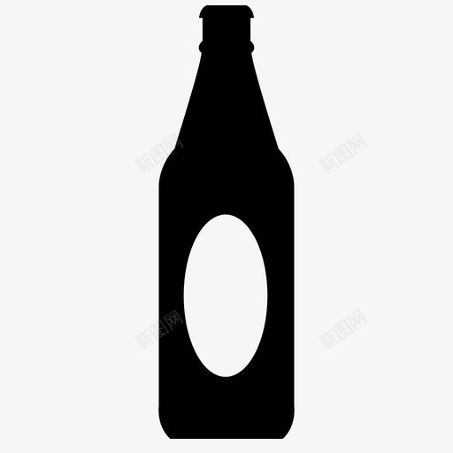 啤酒瓶麦芽玻璃瓶图标svg_新图网 https://ixintu.com 啤酒瓶 容器 深色啤酒 玻璃瓶 酒精饮料 饮料 麦芽 麦芽酒