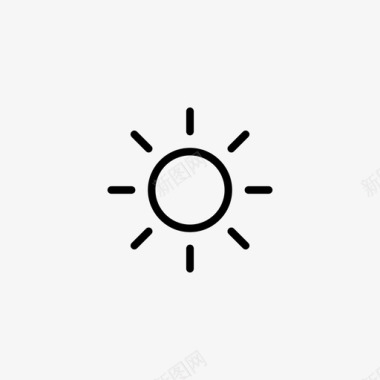 太阳天气要素天气状况图标图标