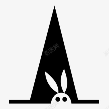 魔术帽魔术师兔子图标图标