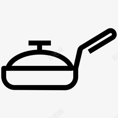 煎饼炖锅煎锅图标图标