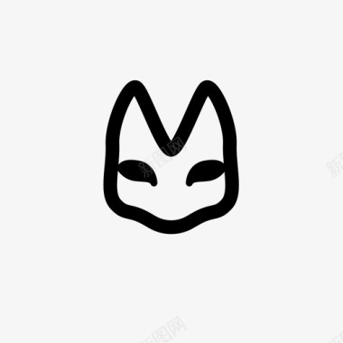 猫面具面具头盔图标图标