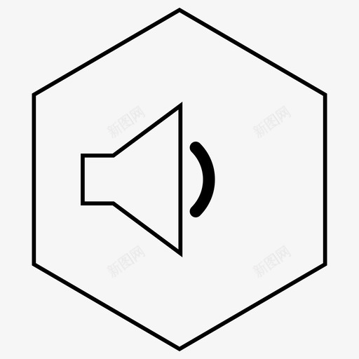 低音量媒体控制图标svg_新图网 https://ixintu.com 低音量 媒体控制