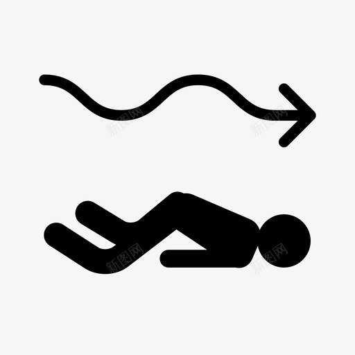 蛇象形图运动图标svg_新图网 https://ixintu.com 人 伸展 在地板上 手臂和腿部伸展运动瑜伽 扭动 挥舞 瑜伽 笨拙的动作 蛇 象形图 运动