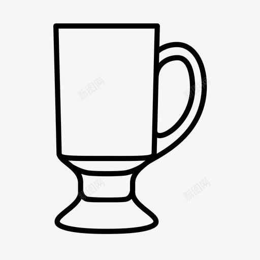 爱尔兰咖啡杯脚玻璃器皿图标svg_新图网 https://ixintu.com 三月 圣帕特里克节 爱尔兰 爱尔兰咖啡 爱尔兰咖啡杯 玻璃器皿 玻璃饮品 脚 醉酒 饮品