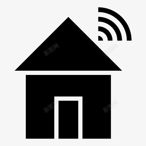 wifi旅馆住宿图标svg_新图网 https://ixintu.com wifi 住宅 住宿 在线 屋顶 旅馆 汽车旅馆 网络 调制解调器 路由器 门户