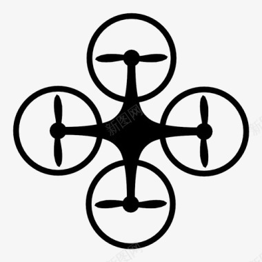 纳米直升机四旋翼机静音图标图标