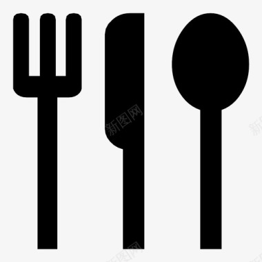 采购产品餐具餐具餐厅图标图标