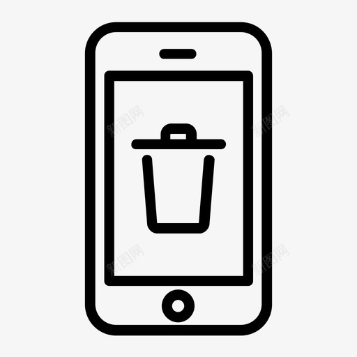 垃圾桶智能手机屏幕图标svg_新图网 https://ixintu.com 删除 垃圾桶 屏幕 智能手机 移动概述 移动设备