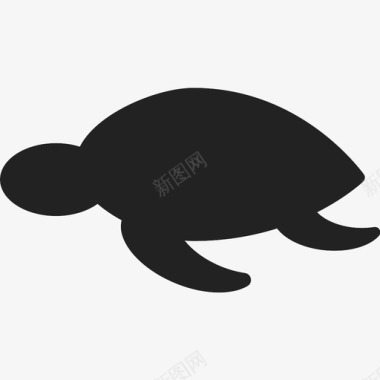 游泳乌龟图标图标