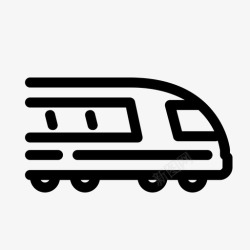 交通汽车素材高速列车运输铁路图标高清图片