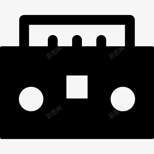 盒式磁带歌曲复古图标svg_新图网 https://ixintu.com 声音 复古 播放器 歌曲 盒式磁带 音箱 音频