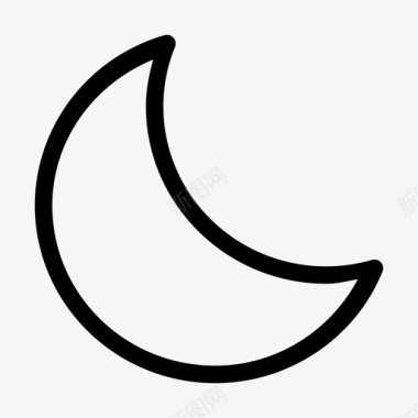 月亮美丽新月图标图标