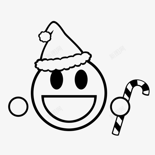 圣诞早晨糖果棒快乐图标svg_新图网 https://ixintu.com 圣诞帽 圣诞早晨 圣诞节 帽子 快乐 欢乐 笑脸 糖果棒 节日