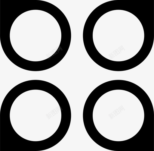 矩阵图图表循环矩阵图标svg_新图网 https://ixintu.com 业务和演示 图表 循环矩阵 标题矩阵 演示 矩阵图 网格矩阵