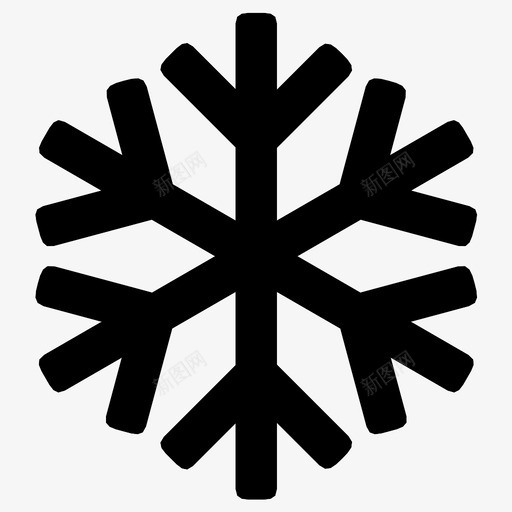雪花水晶材料图标svg_新图网 https://ixintu.com 材料 水晶 泥泞 降雪 雨夹雪 雪花